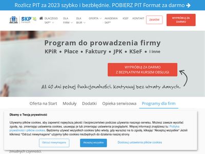 Samozatrudnienie.pl program księgowy dla firmy jednoosobowej