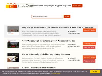 Katalog stron www - shopzone.pl