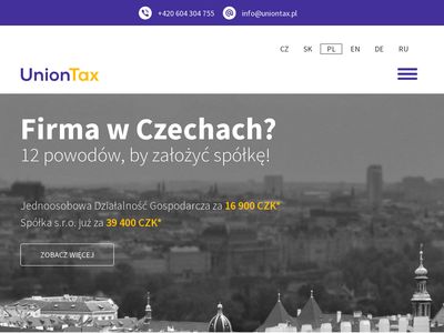 Jak założyć firmę w Czechach - uniontax.pl