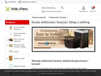 Wiklinowe kosze i kufry wiklinowy.sklep.pl