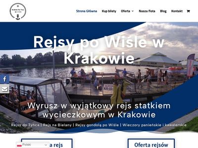 Rejsy po Wiśle - zeglugawkrakowie.com.pl