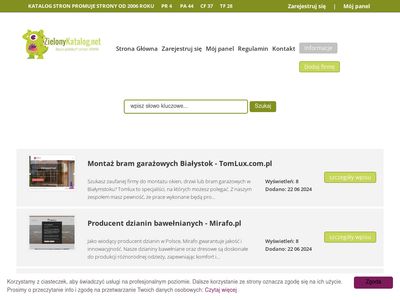 Katalog stron internetowych - zielonykatalog.net
